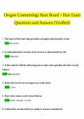 Oregon Cosmetology State Board Hair Exam Latest Update 2026 &ndash; PDF