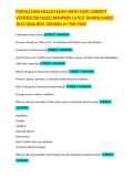POPULATION HEALTH EXAM WITH 100&percnt; CORRECT VERIFIED&sol;DETAILED ANSWERS LATEST DOWNLOADED 2025&sol;2026 BEST GRADED A&plus; FOR PASS