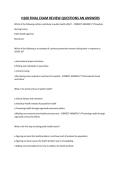 H100 FINAL EXAM REVIEW QUESTIONS AN ANSWERS