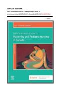 COMPLETE TEST BANK Leifer's Introduction to Maternity & Pediatric Nursing in Canada&comma; 1e by Lisa Keenan-Lindsay RN MN PNC&lpar;C&rpar; LCCE&comma; Gloria Leifer MA RN CNE &vert;&vert; GURANTEE PASS