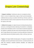 Oregon Law-Cosmetology Latest Update 2026 &ndash; PDF