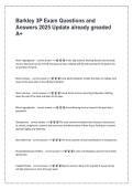 Barkley 3P Exam Questions and Answers 2025 Update &vert; Verified & Graded A&plus;