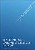 HESI PN EXIT V3 TEST BANK All 160 Questions & Answers&excl;&excl; New Update 2025-2026
