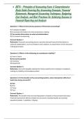 D074 &ndash; Principles of Accounting Exam&colon; A Comprehensive Study Guide Covering Key Accounting Concepts&comma; Financial Statements&comma; Managerial Accounting Techniques&comma; Budgeting&comma; Cost Analysis&comma; and Best Practices for Achieving Success in Financial Reporting and Analy