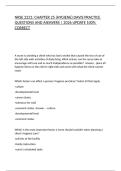 NRSE 2221&colon; CHAPTER 25 &lpar;HYGIENE&rpar; DAVIS PRACTICE QUESTIONS AND ANSWERS &vert; 2026 UPDATE 100&percnt; CORRECT