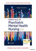 Test Bank for Essentials of Psychiatric Mental Health Nursing 8E &mdash; Exam Prep Edition Practice Questions with Verified Answers &vert; Graded A&plus; &vert; Newest Edition
