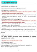 CON 3900 CONTRACTING FINAL EXAM ACCURATE CURRENTLY TESTING VERSIONS WITH 150 QUESTIONS WITH DETAILED ANSWERS AND A COMPREHENSIVE EXAM PREP STUDY GUIDE ACCURATE FOR GUARANTEED PASS