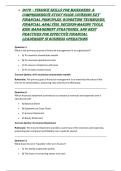 D076 &ndash; Finance Skills for Managers&colon; A Comprehensive Study Guide Covering Key Financial Principles&comma; Budgeting Techniques&comma; Financial Analysis&comma; Decision-Making Tools&comma; Risk Management Strategies&comma; and Best Practices for Effective Financial Leadership in Busine