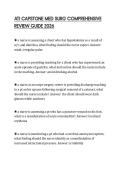 ATI CAPSTONE MED SURG COMPREHENSIVE REVIEW GUIDE 2026