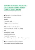 NDEB FINAL EXAM PAPER 2026 ACTUAL QUESTIONS AND VERIFIED ANSWERS COMPLETE SOLUTION GUIDE