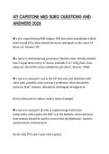 ATI CAPSTONE MED SURG QUESTIONS AND ANSWERS 2026