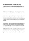 NDHCB&sol;NDHCE ACTUAL EXAM 2026 QUESTIONS WITH SOLUTIONS GRADED A&plus;