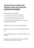 RIO SALADO BIO 201 ANATOMY AND PHYSIOLOGY FINAL EXAM SCRIPT 2026 QUESTIONS WITH ANSWERS