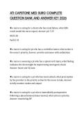 ATI CAPSTONE MED SURG COMPLETE QUESTION BANK AND ANSWER KEY 2026