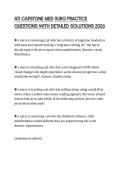 ATI CAPSTONE MED SURG PRACTICE QUESTIONS WITH DETAILED SOLUTIONS 2026