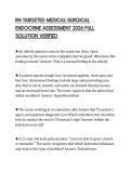RN TARGETED MEDICAL-SURGICAL ENDOCRINE ASSESSMENT 2026 FULL SOLUTION VERIFIED