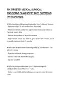 RN TARGETED MEDICAL-SURGICAL ENDOCRINE EXAM SCRIPT 2026 QUESTIONS WITH ANSWERS