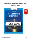 The Leadership Experience 8th Edition Test Bank 2026 &ndash; PDF &ndash; Daft