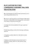 RN ATI CAPSTONE PROCTORED COMPREHENSIVE ASSESSMENT FINAL PAPER 2026 ACTUAL EXAM