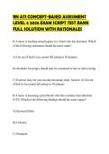 RN ATI CONCEPT-BASED ASSESSMENT LEVEL 4 2026 EXAM SCRIPT TEST BANK FULL SOLUTION WITH RATIONALES