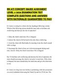 RN ATI CONCEPT-BASED ASSESSMENT LEVEL 4 2026 EXAMINATION TEST COMPLETE QUESTIONS AND ANSWERS WITH RATIONALES GUARANTEED TO PASS