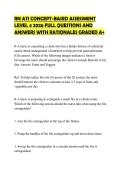 RN ATI CONCEPT-BASED ASSESSMENT LEVEL 4 2026 FULL QUESTIONS AND ANSWERS WITH RATIONALES GRADED A&plus;