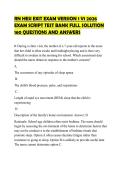 RN HESI EXIT EXAM VERSION 1 V1 2026 EXAM SCRIPT TEST BANK FULL SOLUTION 160 QUESTIONS AND ANSWERS