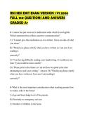 RN HESI EXIT EXAM VERSION 1 V1 2026 FULL 160 QUESTIONS AND ANSWERS GRADED A&plus;