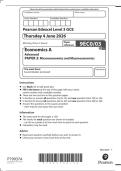 A-LEVEL EDEXCEL ECONOMICS A JUNE 2026 PAPER 3 QUESTION PAPER   MARKSCHEME &lpar;9EC0&sol;03&rpar;