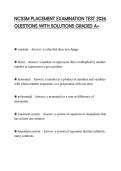 NCSSM PLACEMENT FINAL EXAM SCRIPT 2026 COMPLETE QUESTIONS AND SOLUTIONS