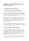  Creaci&oacute;n del Estado Liberal y el Reinado de Isabel II