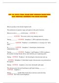  BIO 101 NVCC FINAL EXAM NEW VERSION QUESTIONS AND VERIFIED ANSWERS FOR EXAM SUCCESS