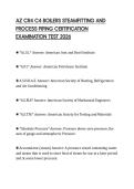 AZ CR4 C4 BOILERS STEAMFITTING AND PROCESS PIPING CERTIFICATION EXAMINATION TEST 2026