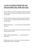 AZ CR4 C4 BOILERS STEAMFITTING AND PROCESS PIPING FINAL PAPER 2026 EXAM