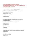 WGU D236 OBJECTIVE ASSESSMENT PATHOPHYSIOLOGY EXAM 222 QUESTION VERIFIED WITH ANSWERS 2025&sol;2026&comma;100&percnt;CORRECT
