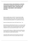MEDIALAB POCT&sol;BHC NOVA BIOMEDICAL STATSTRIP GLUCOMETER COMPETENCY AND POINT OF CARE &lpar;INTERNAL MEDICINE CLINIC&rpar; &vert; QUESTIONS AND ANSWERS &vert; 2026 UPDATE &vert; WITH COMPLETE SOLUTION