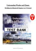 Understanding Weather and Climate 7th Edition Test Bank Chapters 1&ndash;7 2026 &ndash; PDF &ndash; Aguado