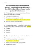NR 283 Pathophysiology Test Question Bank  2026&sol;2027 &vert; Chamberlain NR283 Exam 1&comma; Exam 2&comma;  Exam 3 & Final Exam &vert; Comprehensive Practice  Questions & Verified Answers