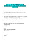 PROJECT SELECTION & INITIATION QUESTIONS WITH 100&percnt; CORRECT VERIFIED SOLUTIONS&period;