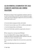 AZ-204 RENEWAL EXAMINATION TEST 2025 COMPLETE QUESTIONS AND VERIFIED SOLUTIONS