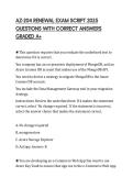 AZ-204 RENEWAL EXAM SCRIPT 2025 QUESTIONS WITH CORRECT ANSWERS GRADED A&plus;