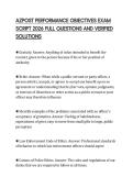 AZPOST PERFORMANCE OBJECTIVES EXAM SCRIPT 2026 FULL QUESTIONS AND VERIFIED SOLUTIONS