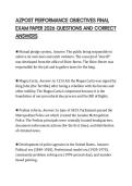 AZPOST PERFORMANCE OBJECTIVES FINAL EXAM PAPER 2026 QUESTIONS AND CORRECT ANSWERS