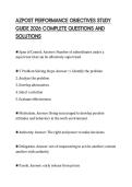 AZPOST PERFORMANCE OBJECTIVES STUDY GUIDE 2026 COMPLETE QUESTIONS AND SOLUTIONS