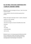 BA 342 FINAL EXAM 2026 QUESTIONS WITH COMPLETE ANSWERS VERIFIED