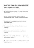 BACKFLOW EXAM 2026 EXAMINATION TEST WITH VERIFIED SOLUTIONS