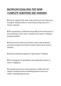 BACKFLOW EXAM 2026 TEST BANK COMPLETE QUESTIONS AND ANSWERS