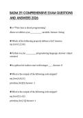 BADM 211 COMPREHENSIVE EXAM QUESTIONS AND ANSWERS 2026