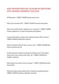 WGU PATHOPHYSIOLOGY OA EXAM 66 QUESTIONS WITH VERIFIED ANSWERS 2025&sol;2026&comma;100&percnt;CORRECT