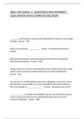 INEN 4301 EXAM 1 &vert; QUESTIONS AND ANSWERS &vert; 2026 UPDATE WITH COMPLETE SOLUTION